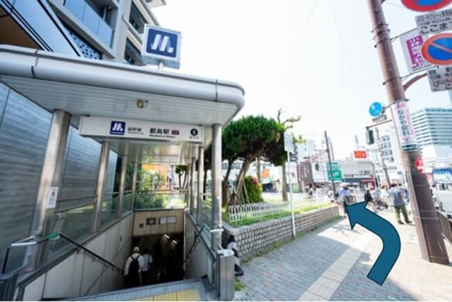 大阪メトロ谷町線 都島駅 5番出口からのルート02